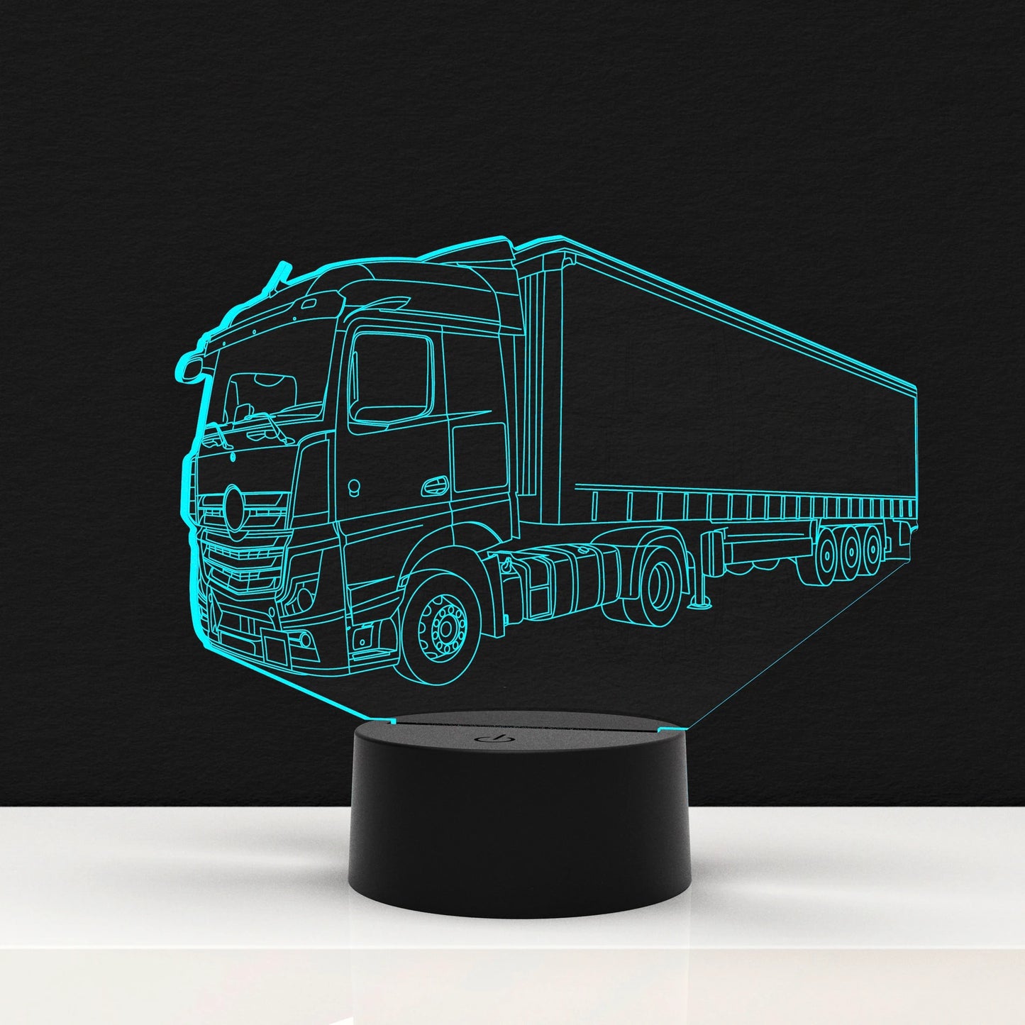 LED Lamp Vrachtwagen met Trailer (Personalisatie mogelijk)