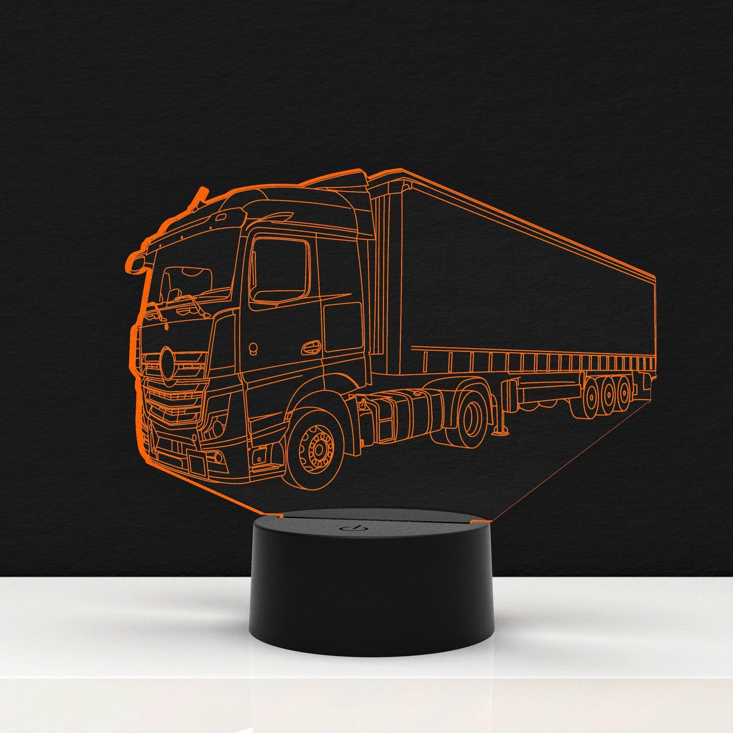 LED Lamp Vrachtwagen met Trailer (Personalisatie mogelijk)