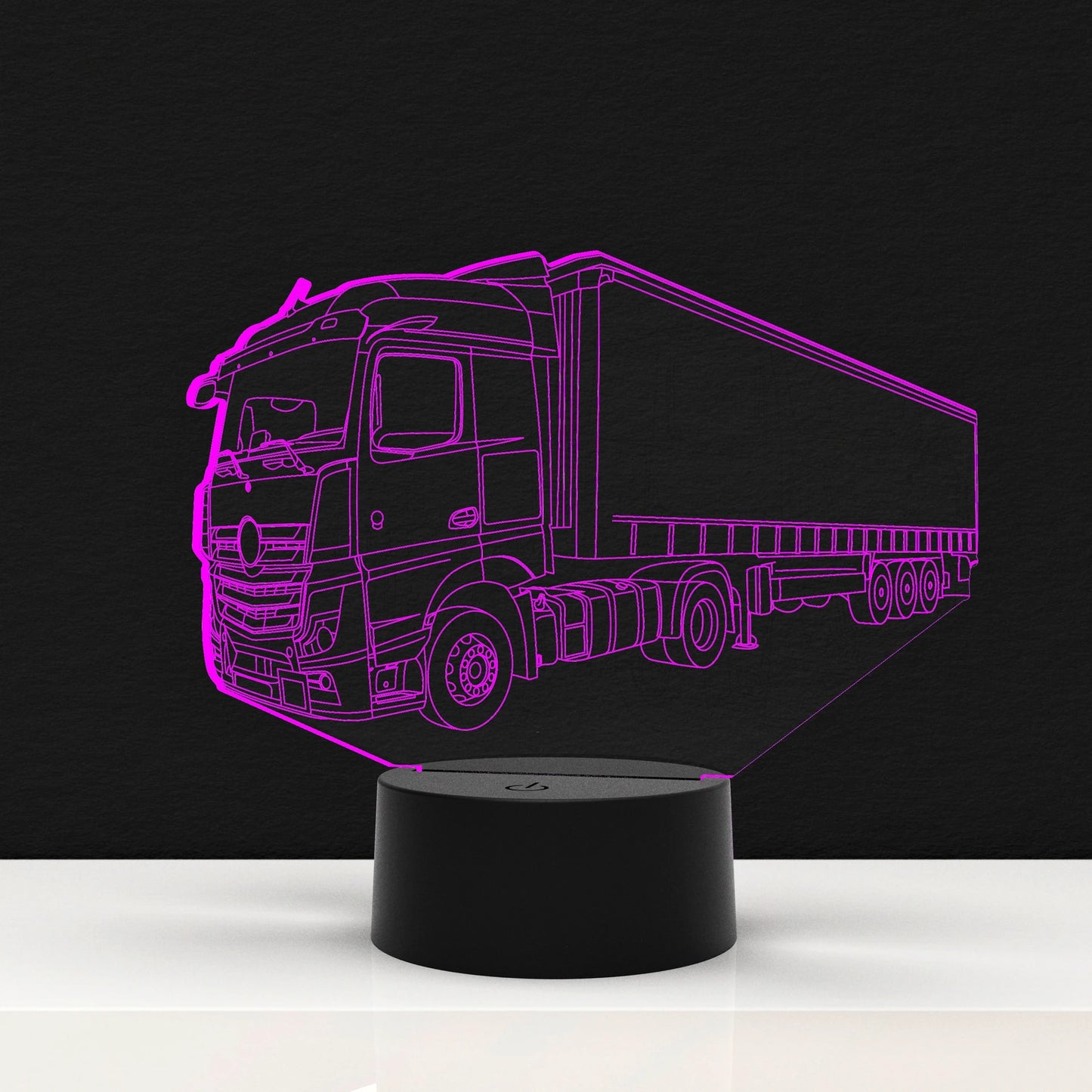 LED Lamp Vrachtwagen met Trailer (Personalisatie mogelijk)