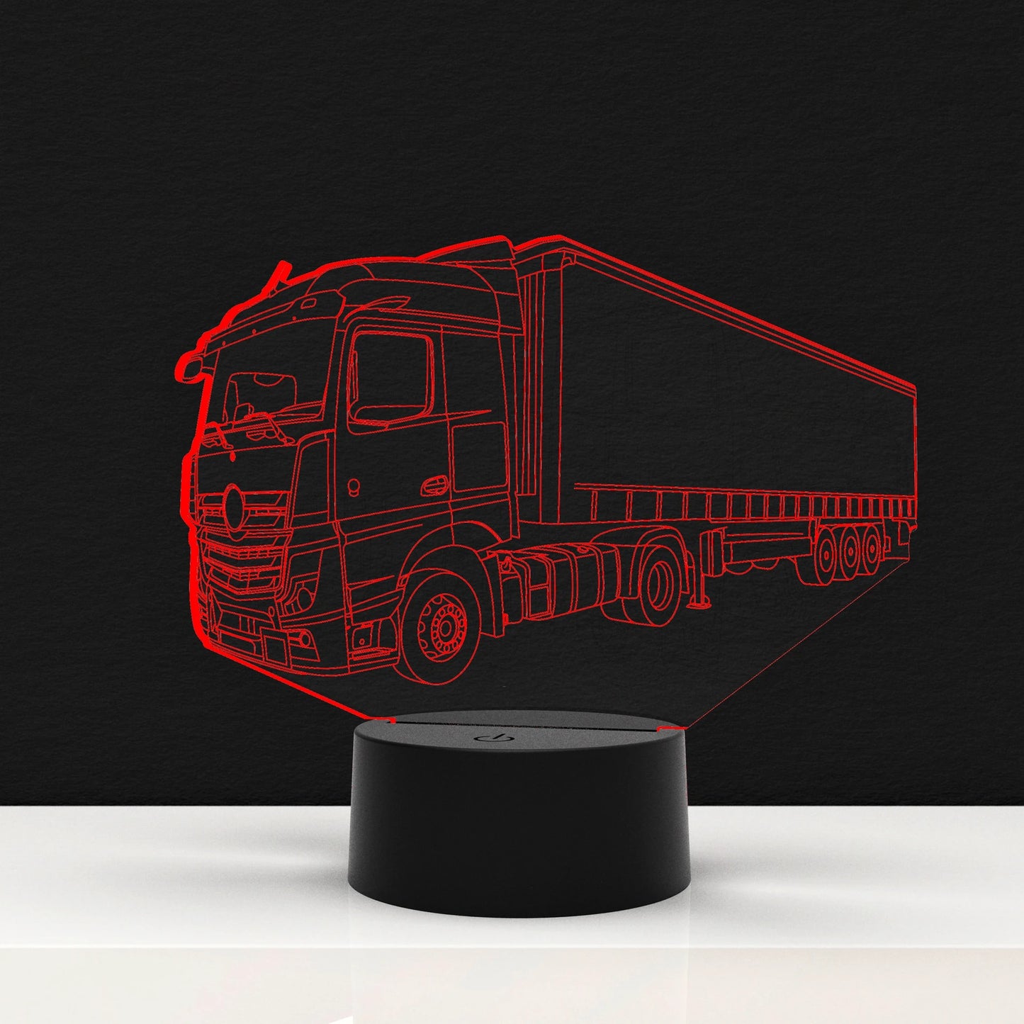 LED Lamp Vrachtwagen met Trailer (Personalisatie mogelijk)