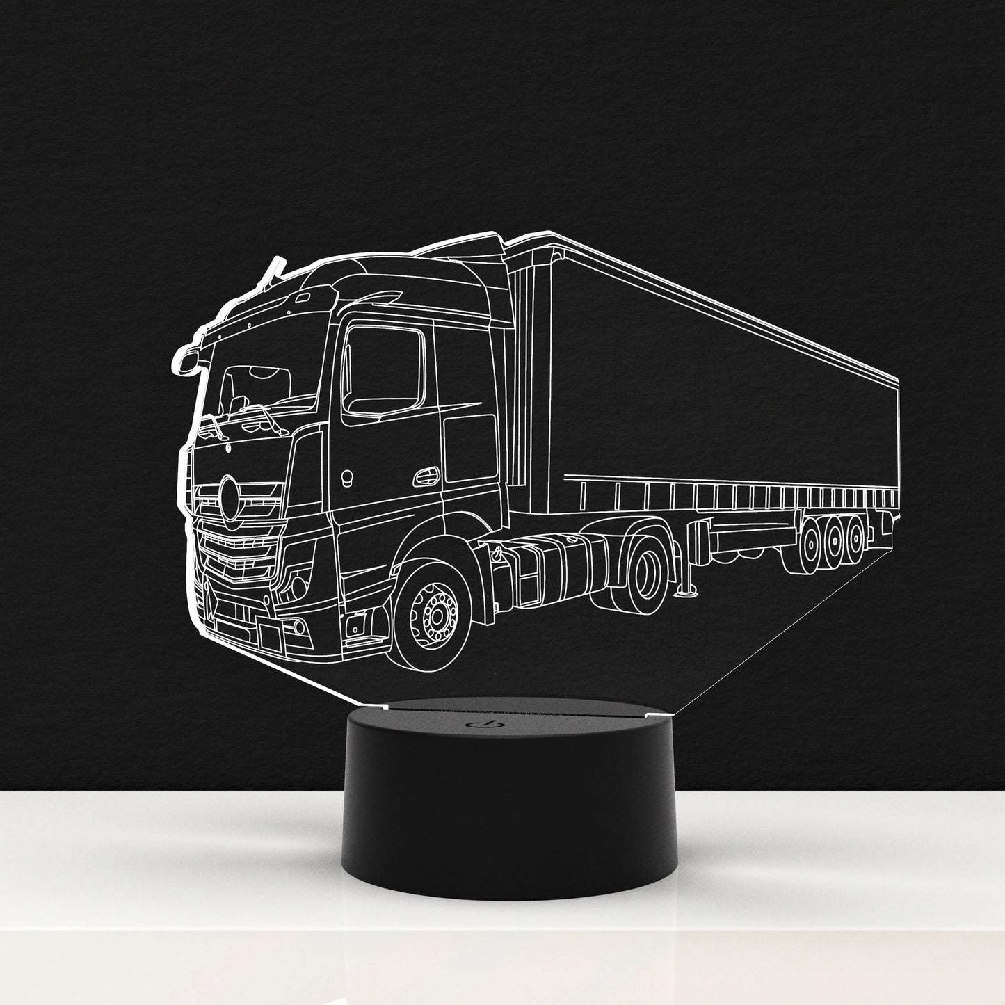 LED Lamp Vrachtwagen met Trailer (Personalisatie mogelijk)