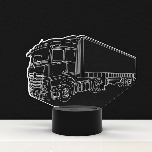 LED Lamp Vrachtwagen met Trailer (Personalisatie mogelijk)