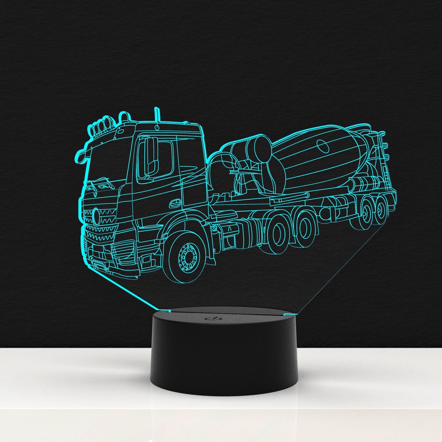 LED Lamp Vrachtauto Beton Mixer (Personalisatie Mogelijk)