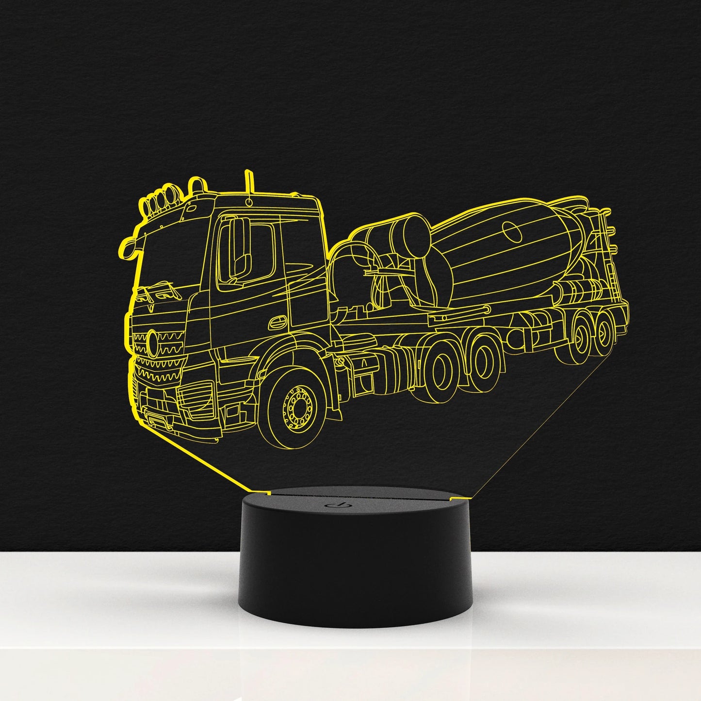 LED Lamp Vrachtauto Beton Mixer (Personalisatie Mogelijk)