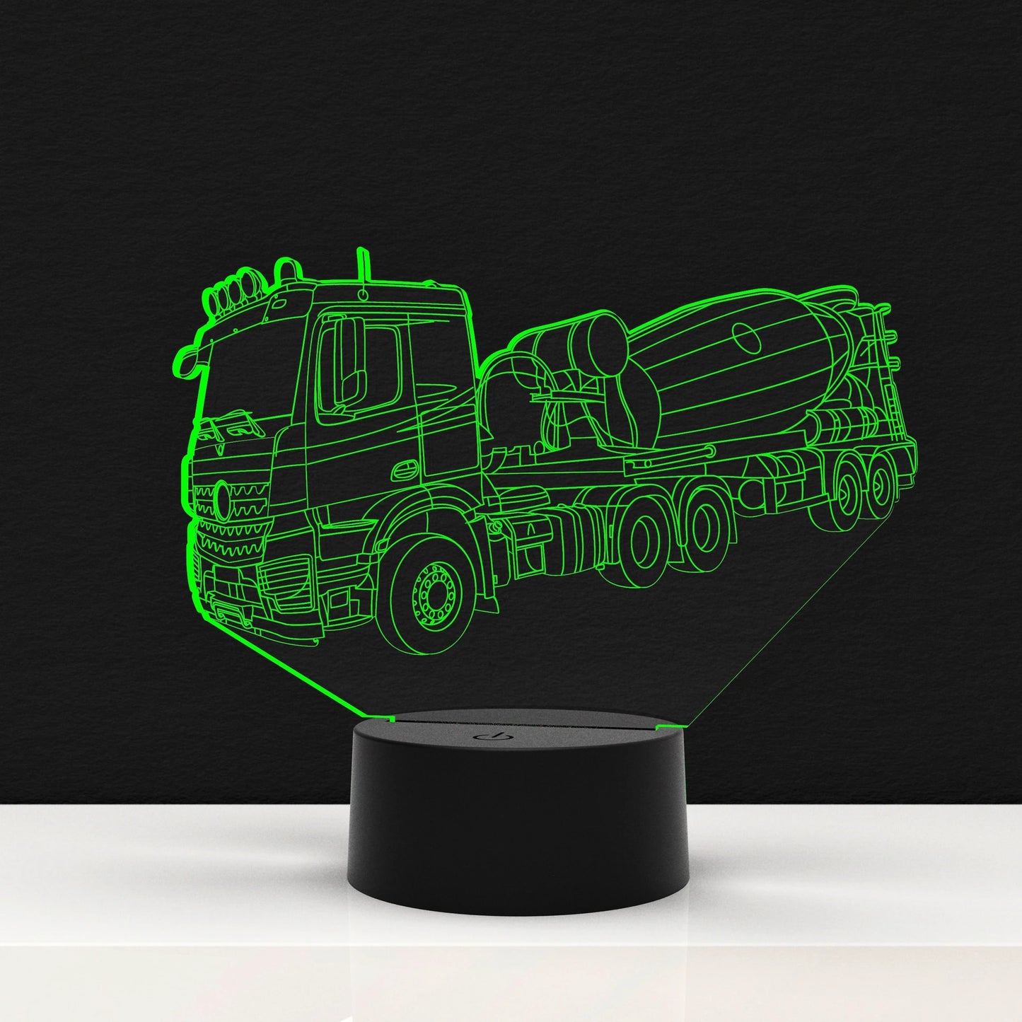 LED Lamp Vrachtauto Beton Mixer (Personalisatie Mogelijk)
