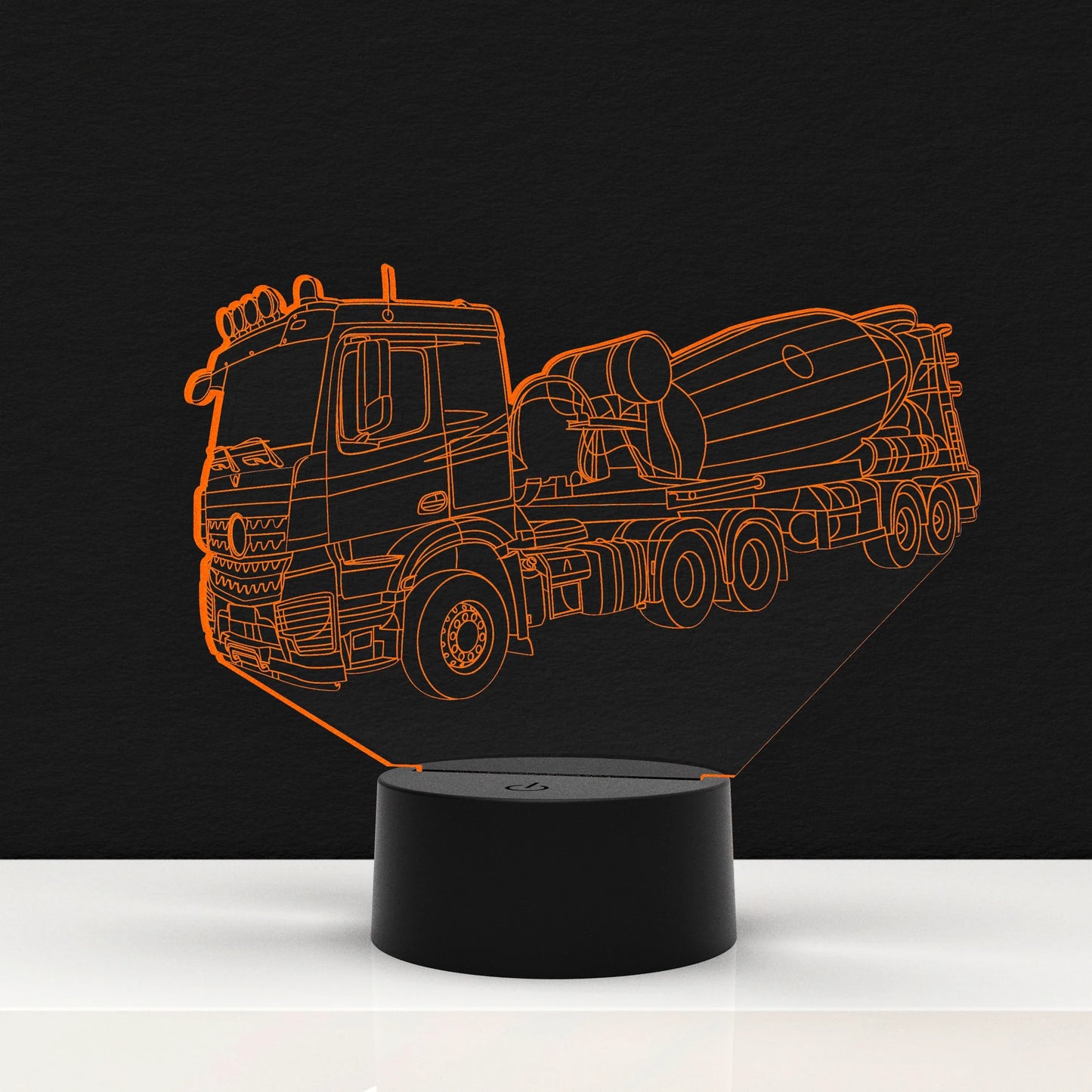LED Lamp Vrachtauto Beton Mixer (Personalisatie Mogelijk)
