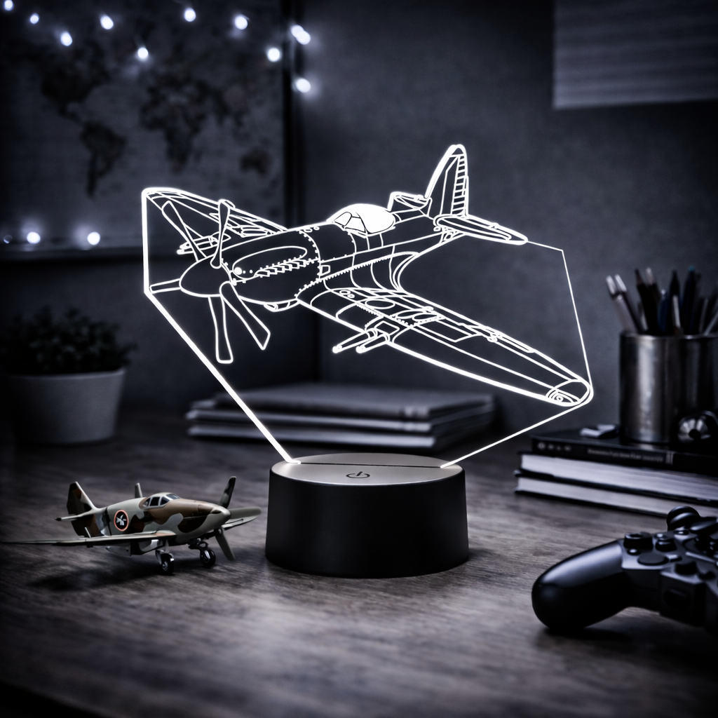 LED Lamp Spitfire (Pesonalisatie mogelijk)