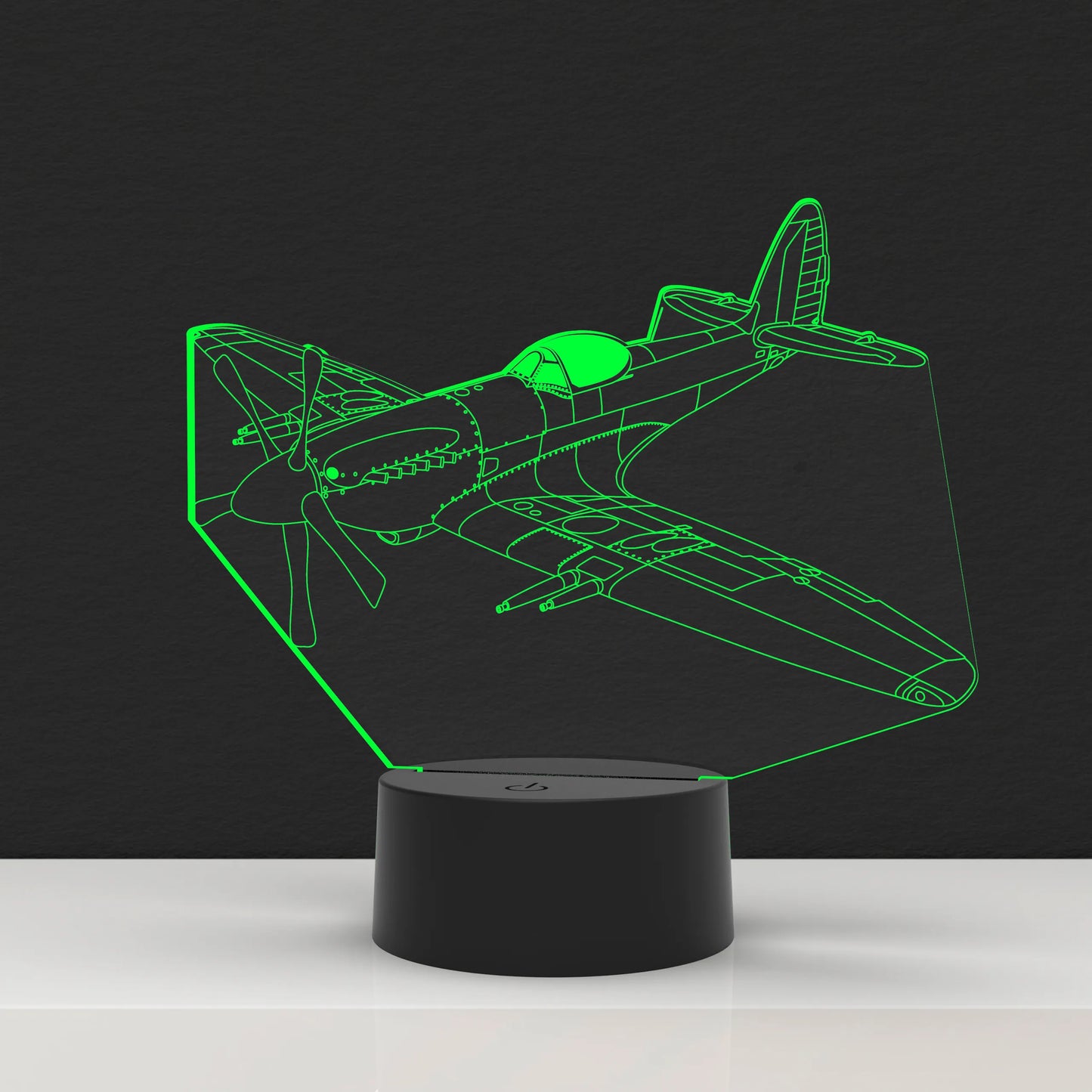 LED Lamp Spitfire (Pesonalisatie mogelijk)
