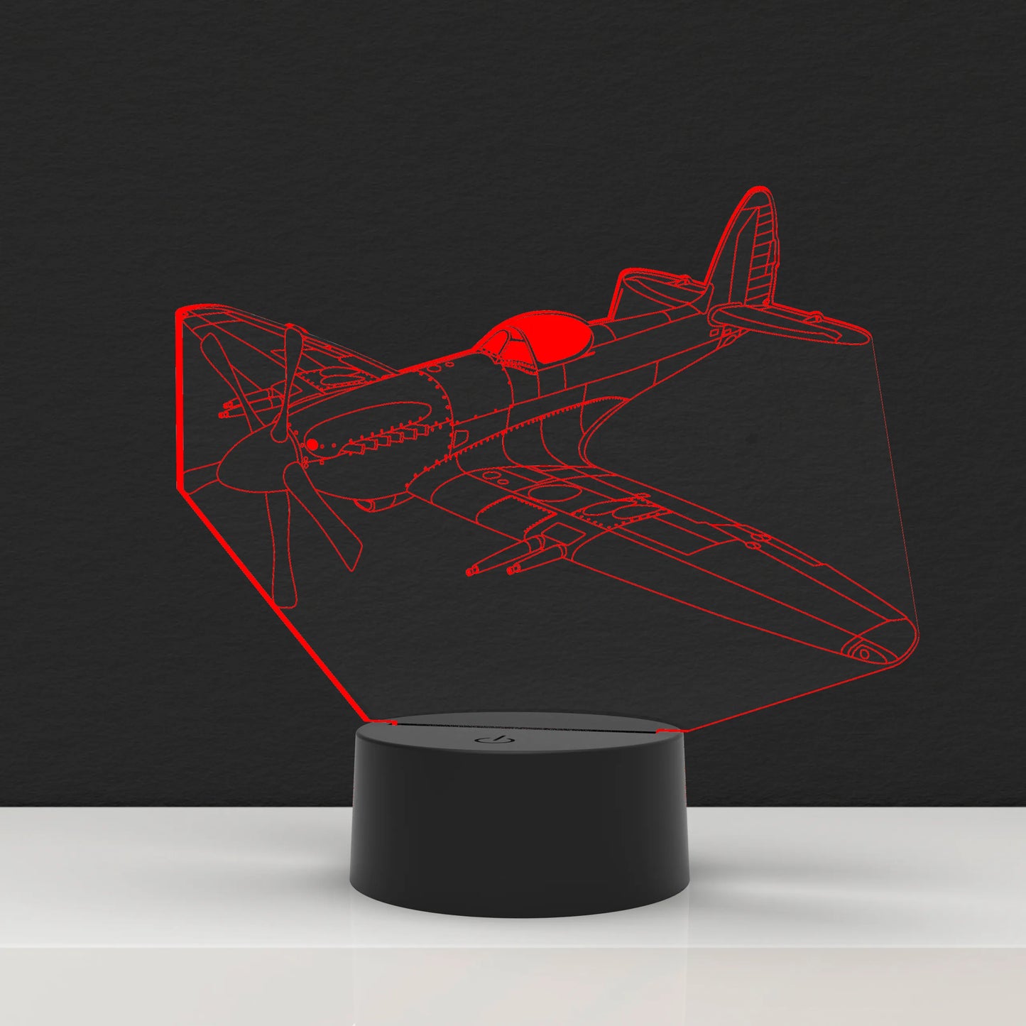 LED Lamp Spitfire (Pesonalisatie mogelijk)