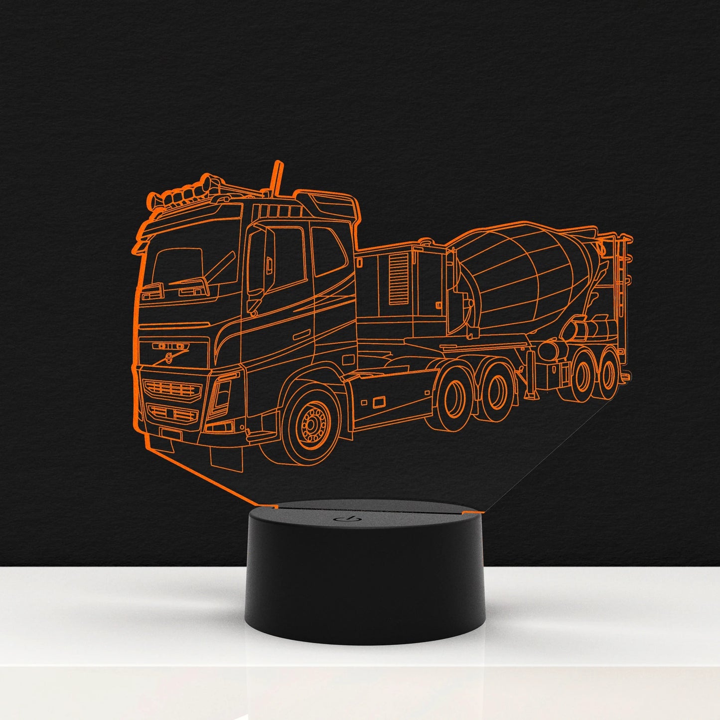 LED Lamp Vrachtauto Betonmixer (Personalisatie Mogelijk)