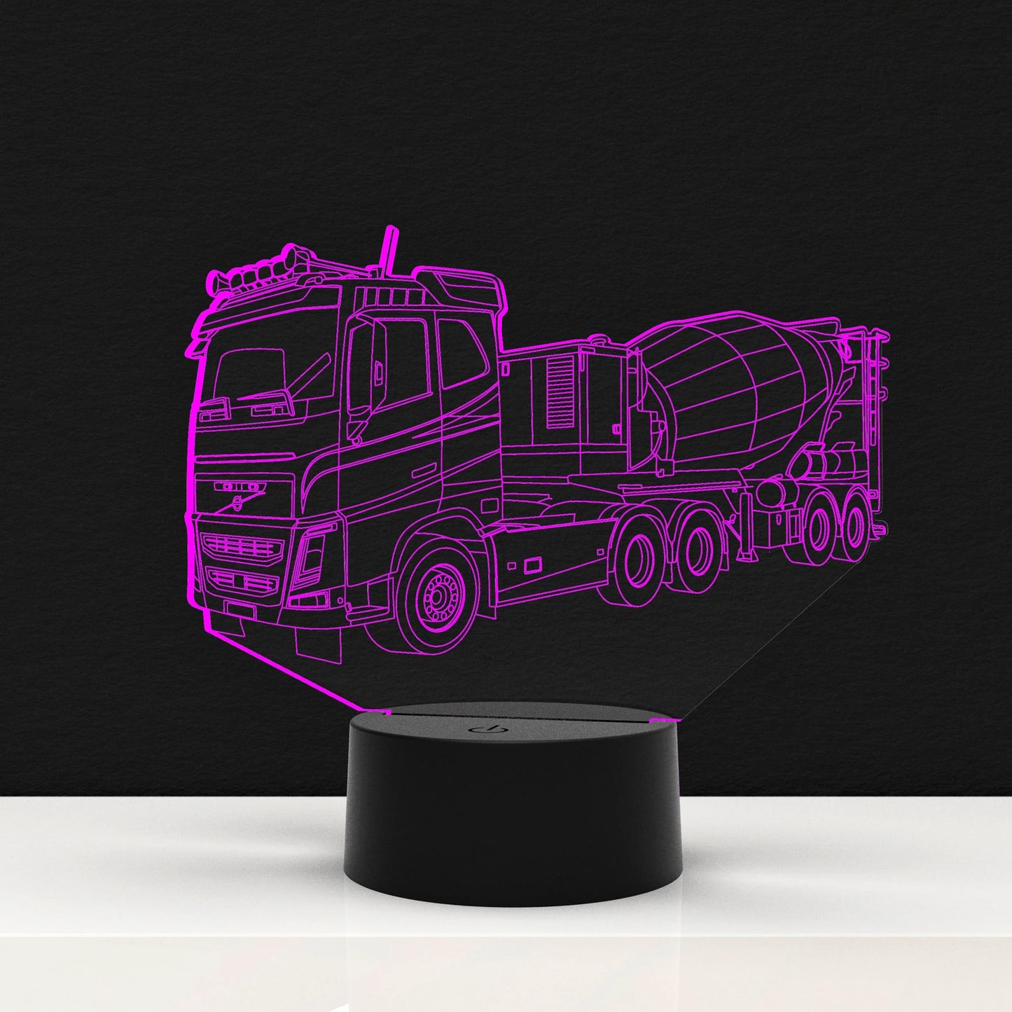 LED Lamp Vrachtauto Betonmixer (Personalisatie Mogelijk)
