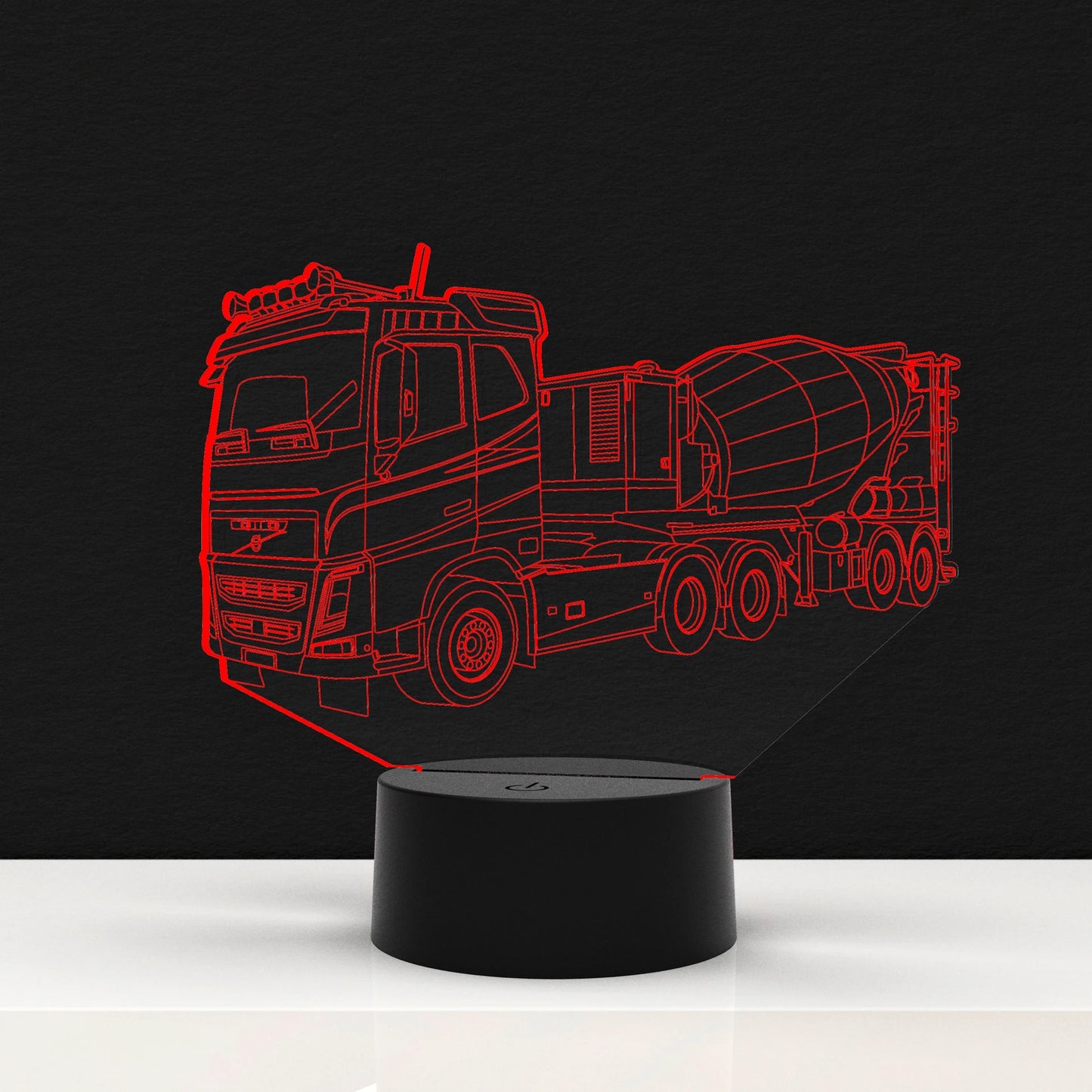 LED Lamp Vrachtauto Betonmixer (Personalisatie Mogelijk)