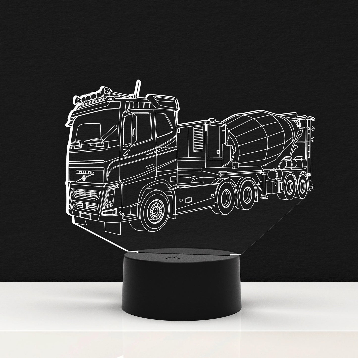 LED Lamp Vrachtauto Betonmixer (Personalisatie Mogelijk)