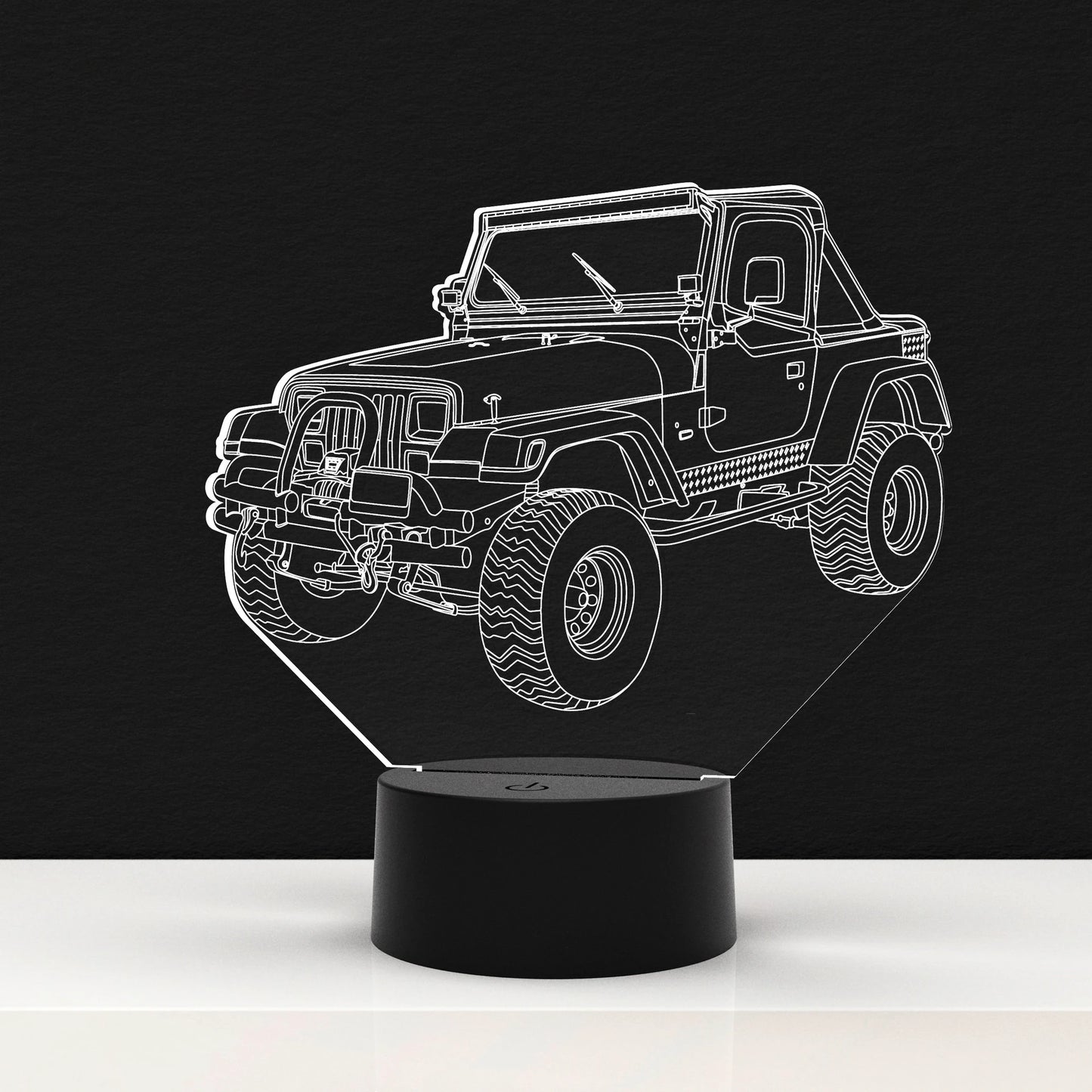 LED Lamp Auto Wrangler (Personalisatie Mogelijk)